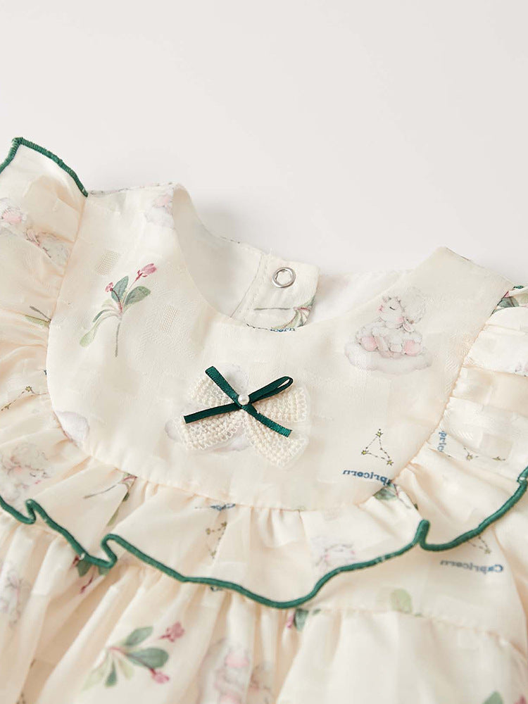 Smuk beige baby body med langærmet og Hat(0-18 mdr.)