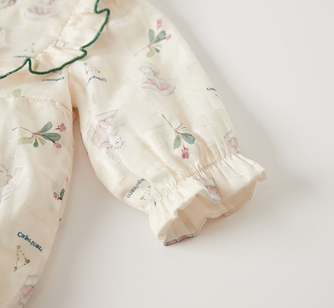 Smuk beige baby body med langærmet og Hat(0-18 mdr.)