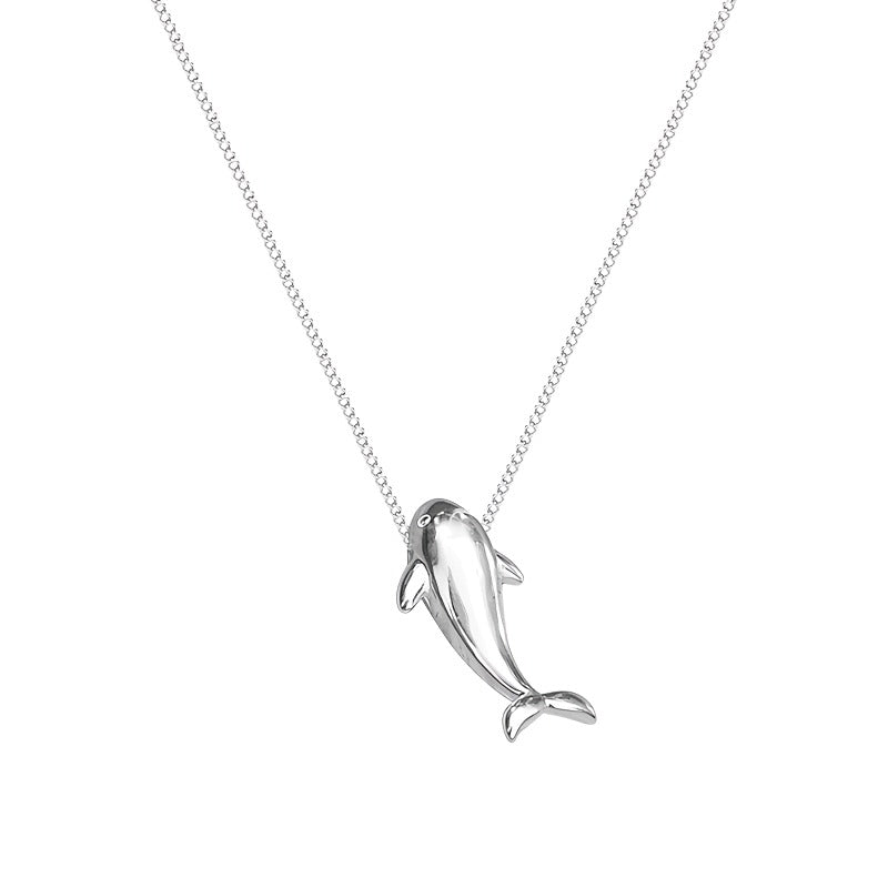 925 Sterling Sølv Delfin Halskæde – Elegant og Unik Design