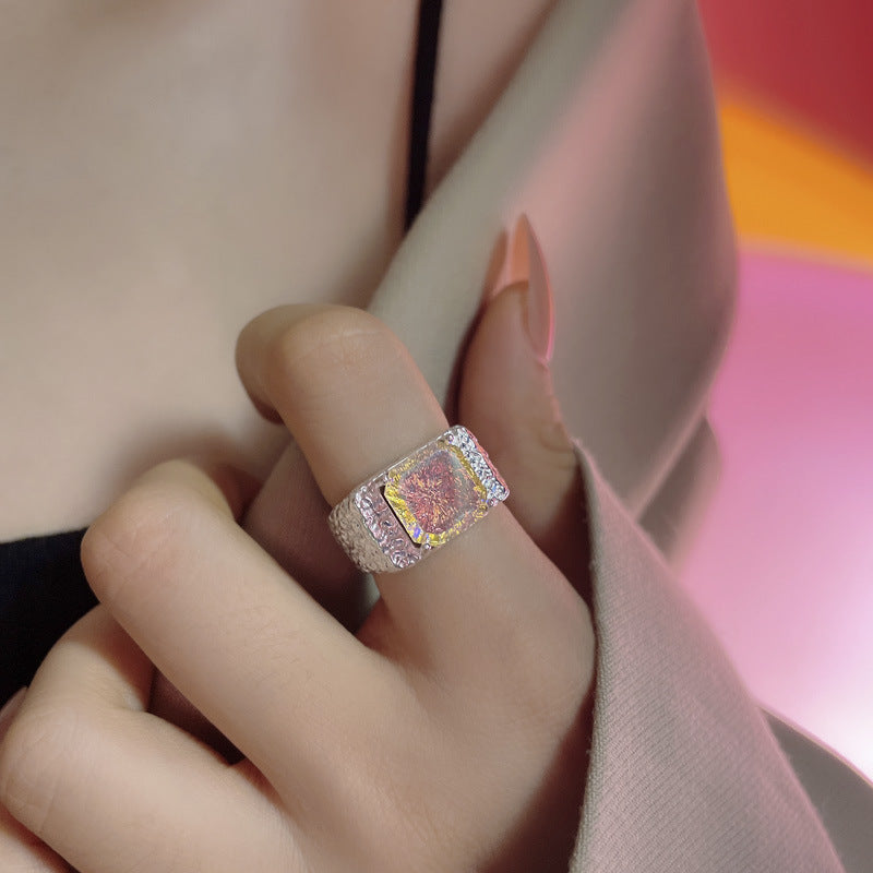 S925 sølv hofstil vintage mode åben ring