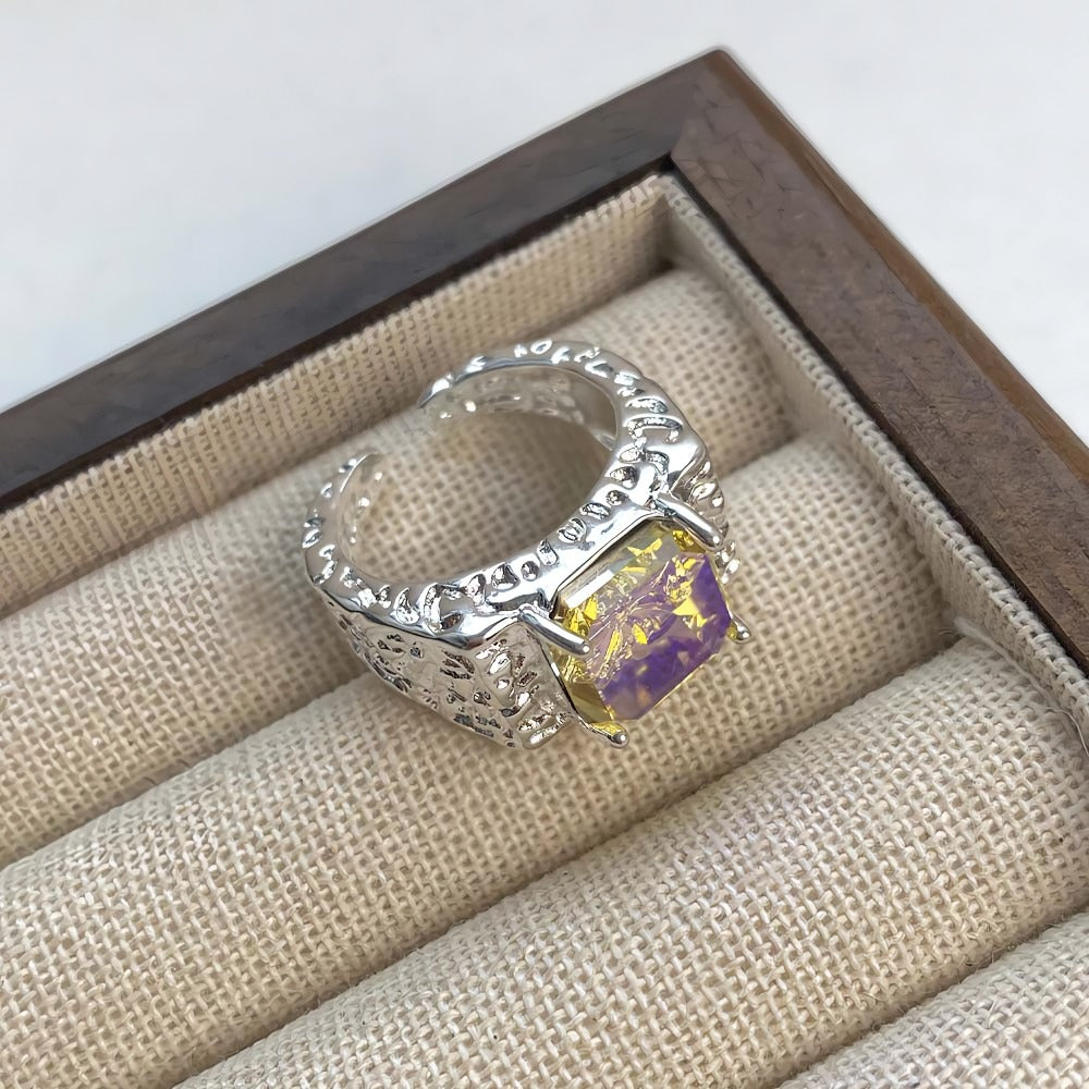 S925 sølv hofstil vintage mode åben ring