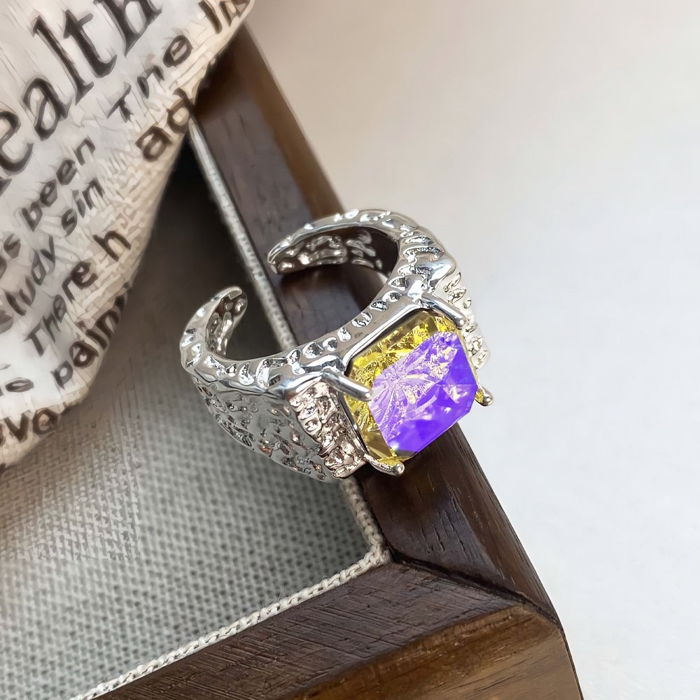 S925 sølv hofstil vintage mode åben ring