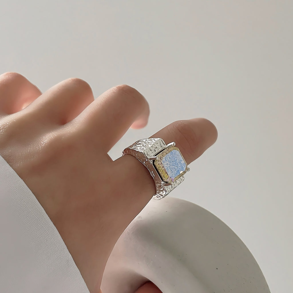 S925 sølv hofstil vintage mode åben ring