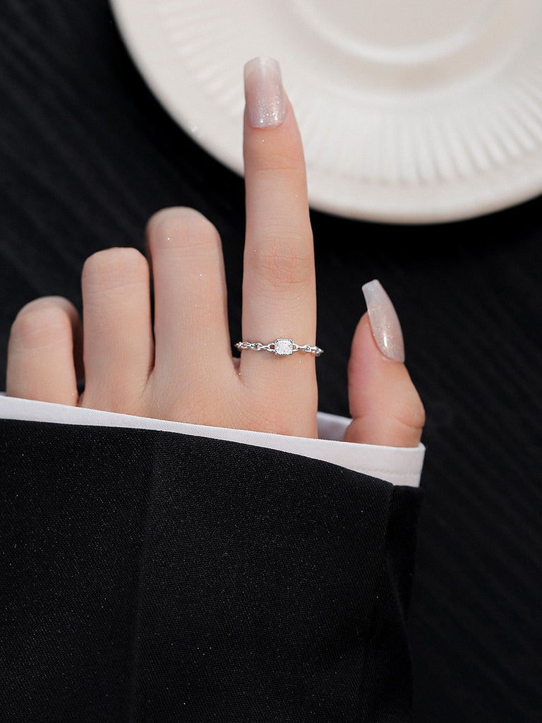 S925 sølv kæde åben ring