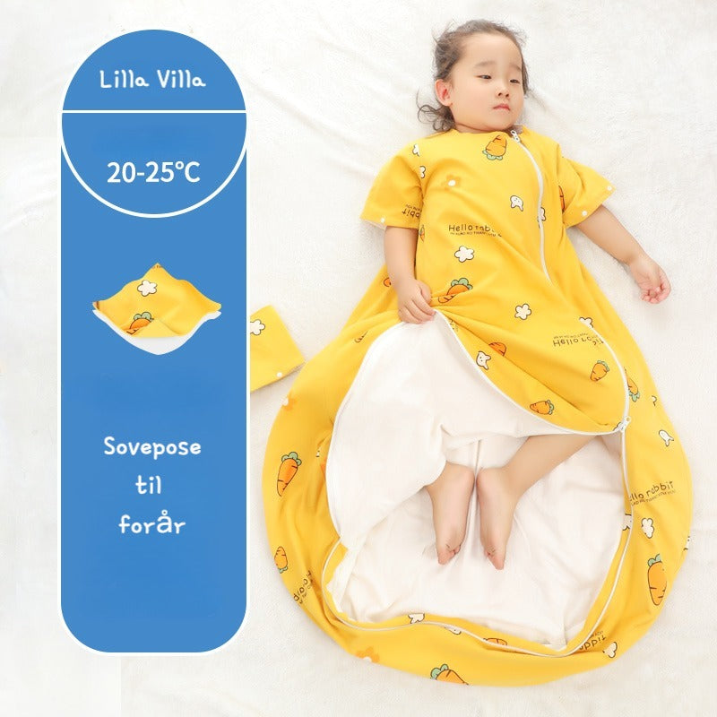 Baby sovepose til forår med aftagelige ærmer-gulerod