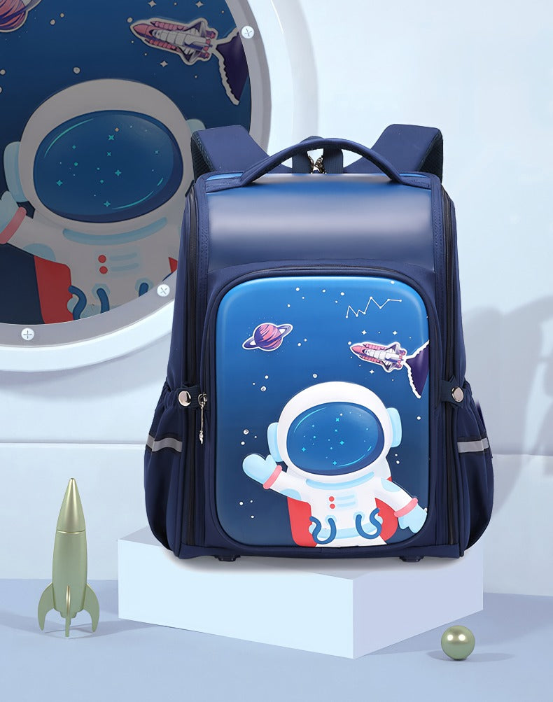 Mørkeblå astronaut skoletaske(38cm x 30cm x 20cm)
