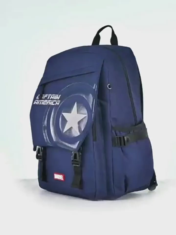Iron-Man skoletaske børnerygsæk med stor kapacitet 28L(46cm x 33cm x 19cm)
