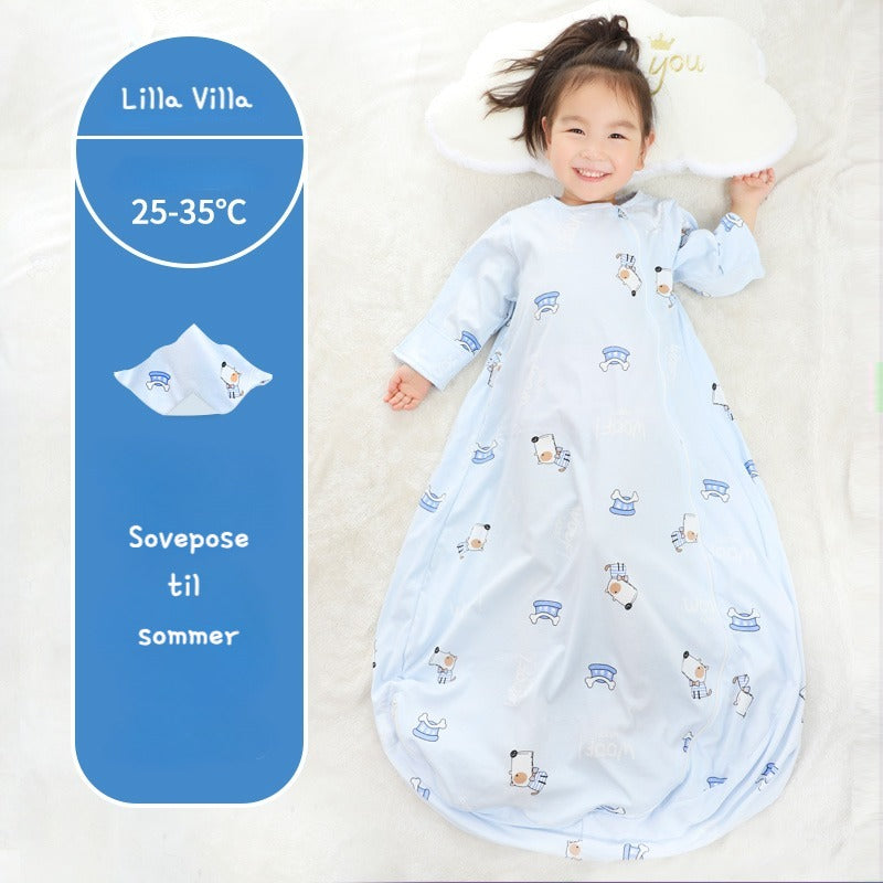 Baby sovepose til sommer-hund
