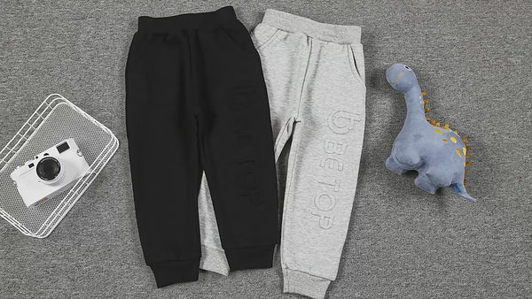 Basic fleece sweatbukser grå til børn