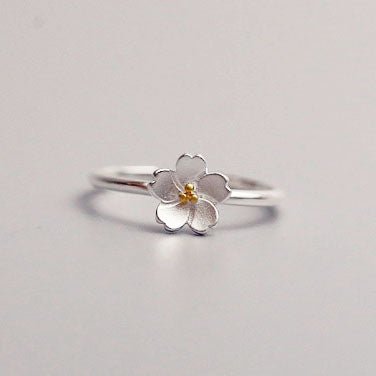 925 sterling sakura åben ring - Lilla Villa