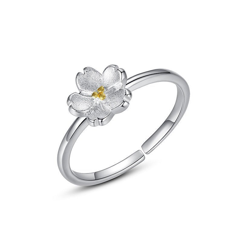 925 sterling sakura åben ring - Lilla Villa