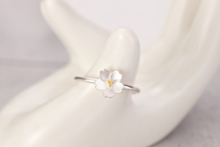 925 sterling sakura åben ring - Lilla Villa