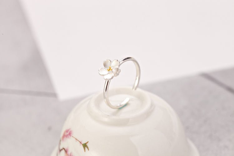 925 sterling sakura åben ring - Lilla Villa