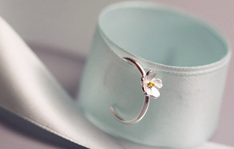 925 sterling sakura åben ring - Lilla Villa