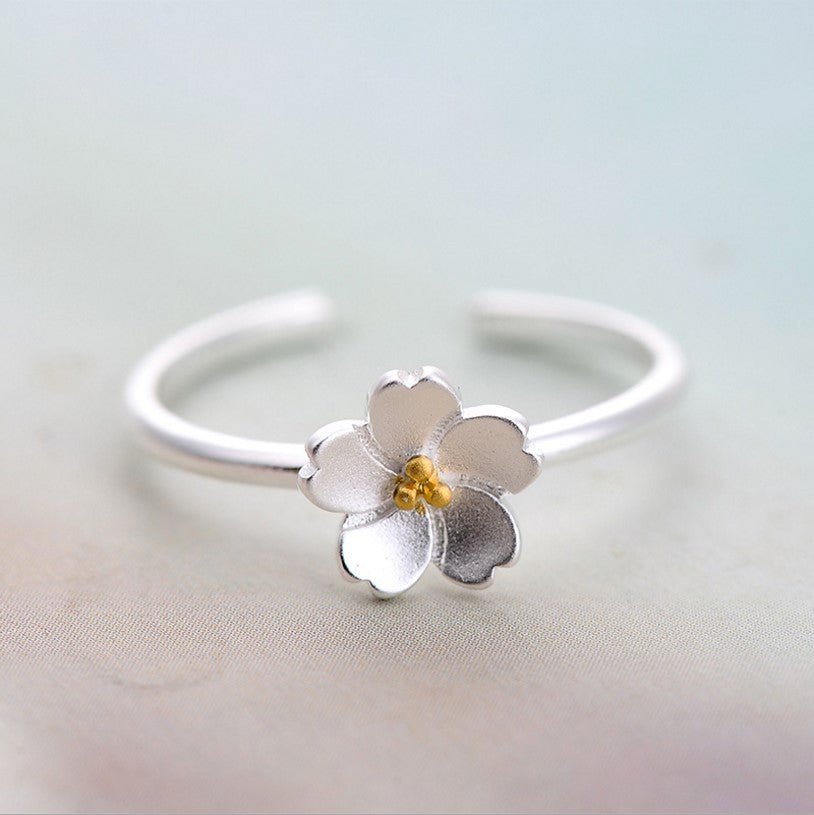 925 sterling sakura åben ring - Lilla Villa