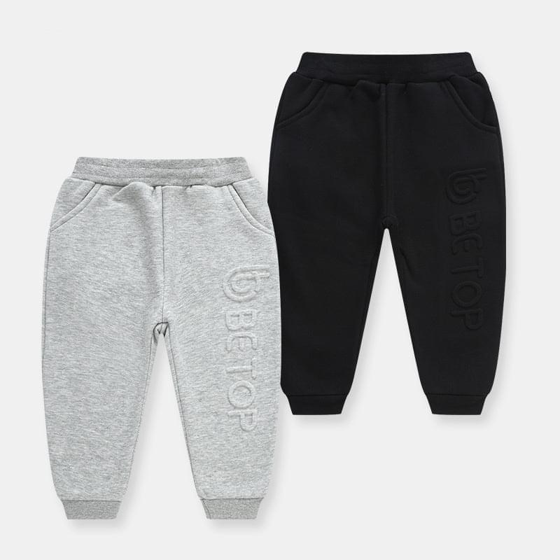 Basic fleece sweatbukser grå til børn - Lilla Villa