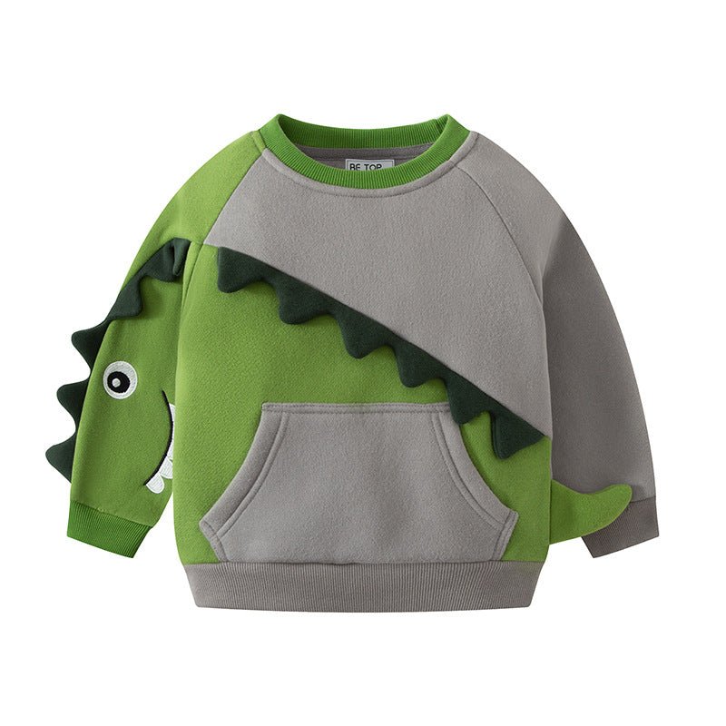 Green dinosaur sweatshirt outlet