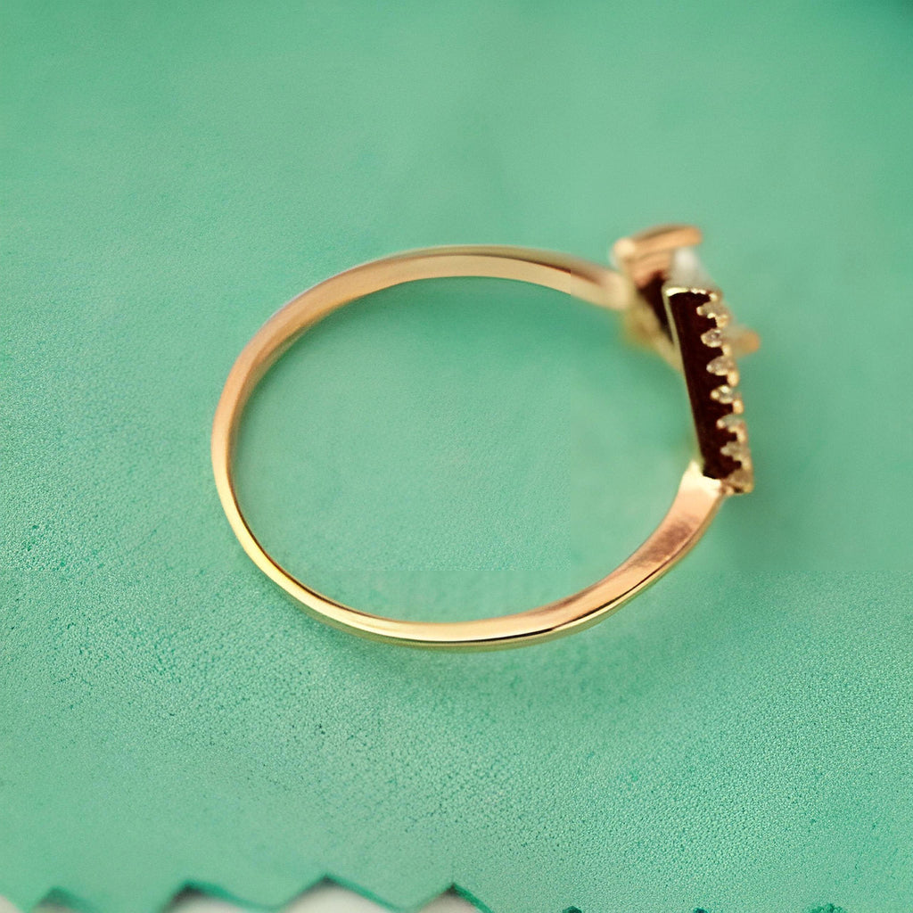Guld belagt pile åben ring - Lilla Villa