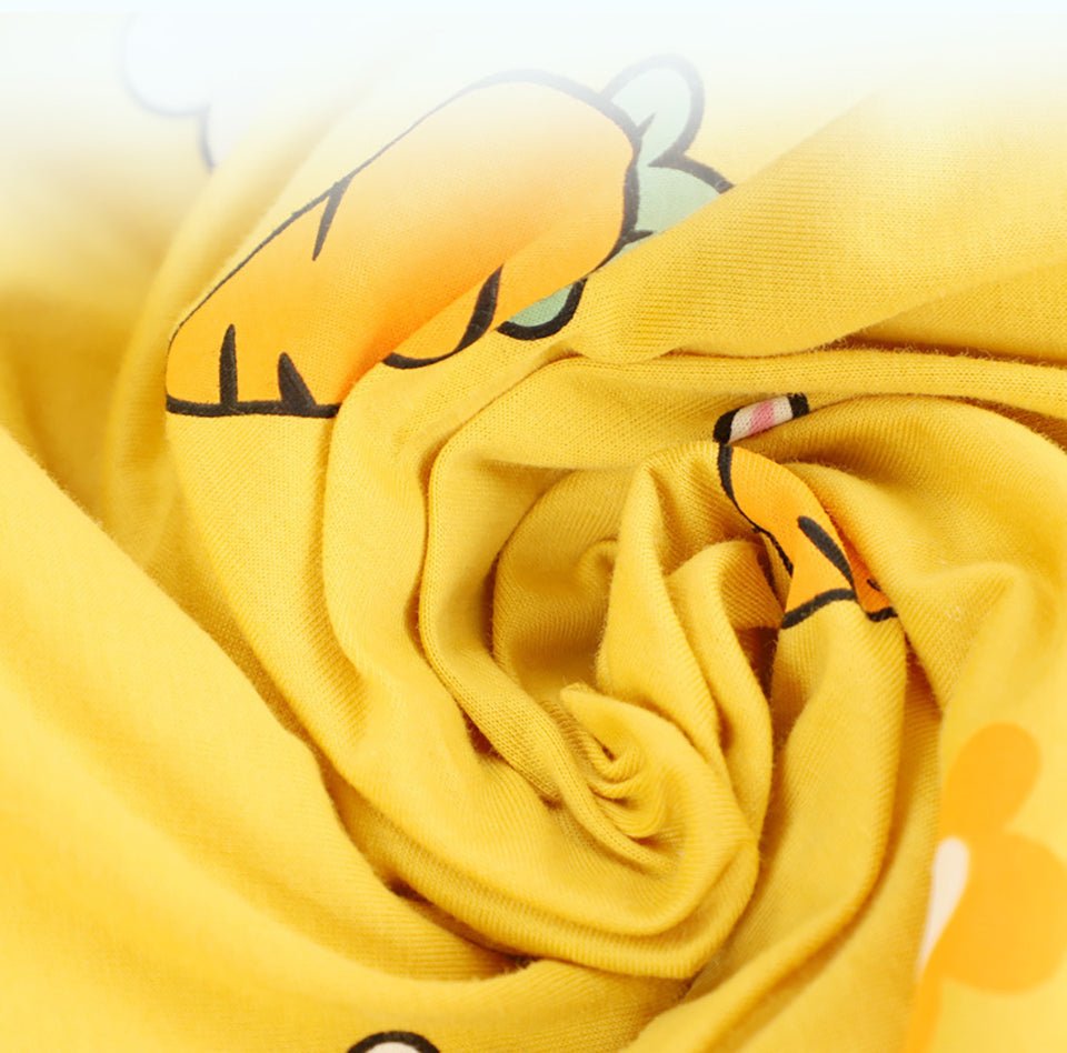 Tygde vinter sovepose til 0-10°C til baby/børn(Str.:9mdr.-6år) med aftagelige ærmer-gulerod