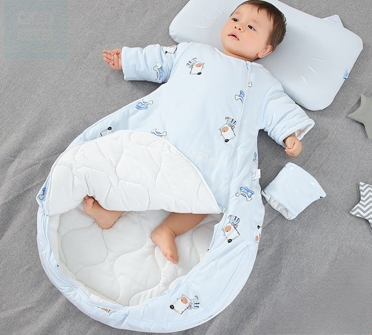 Tygde sovepose til 0-10°C til baby/børn(Str.0-6år) med aftageli