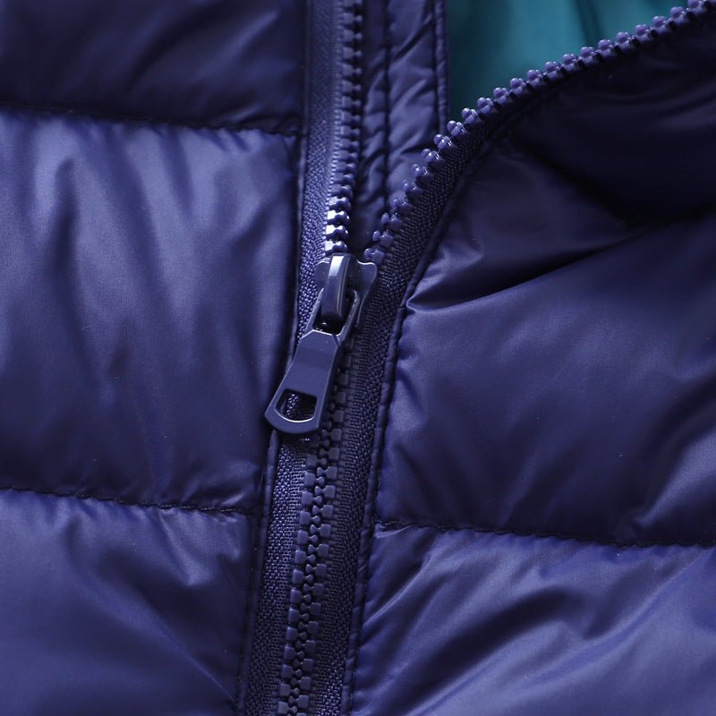 Ultra light down jacket/overgangsjakke/sommerjakke til børn mørkeblå - Lilla Villa