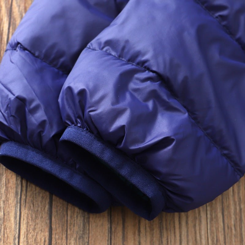 Ultra light down jacket/overgangsjakke/sommerjakke til børn mørkeblå - Lilla Villa