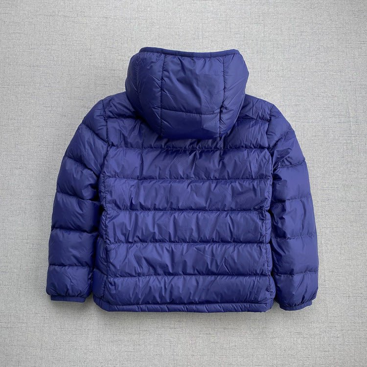 Ultra light down jacket/overgangsjakke/sommerjakke til børn mørkeblå - Lilla Villa