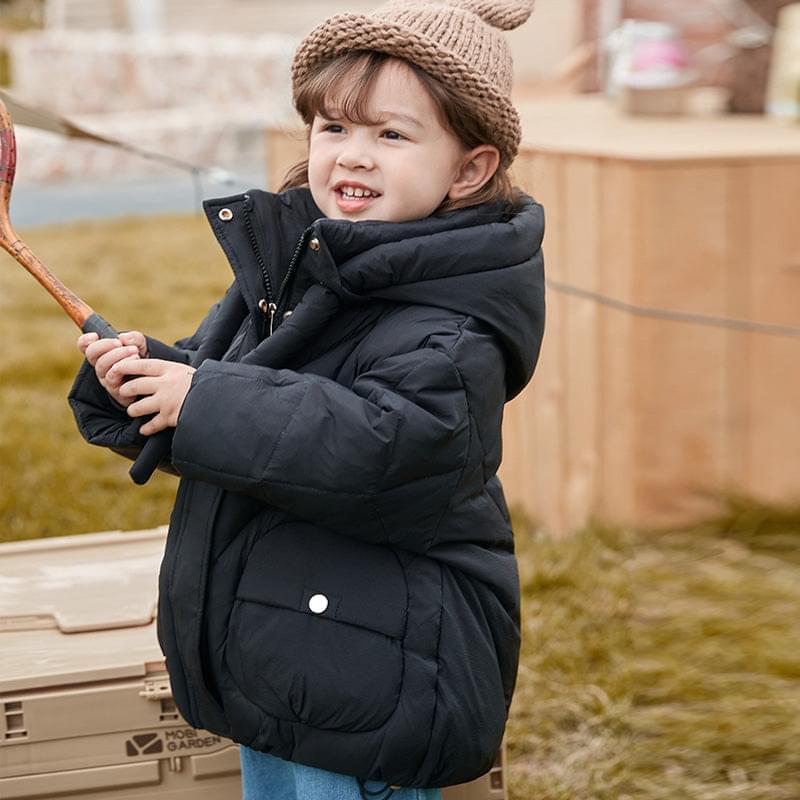 Winter puffer for children black