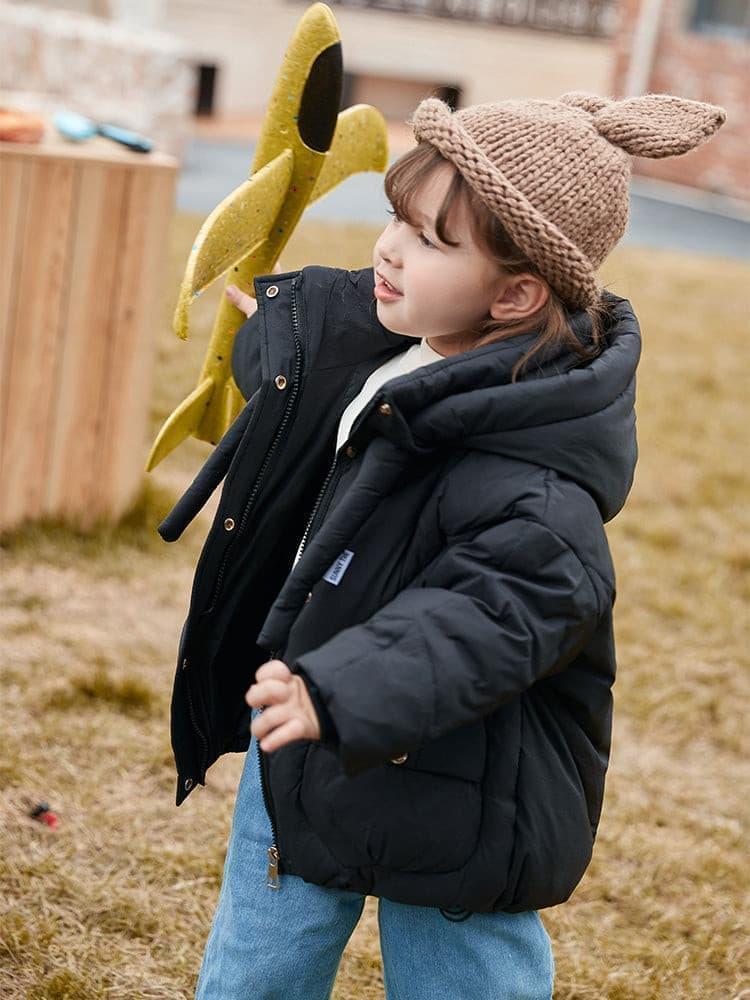 Winter puffer for children black